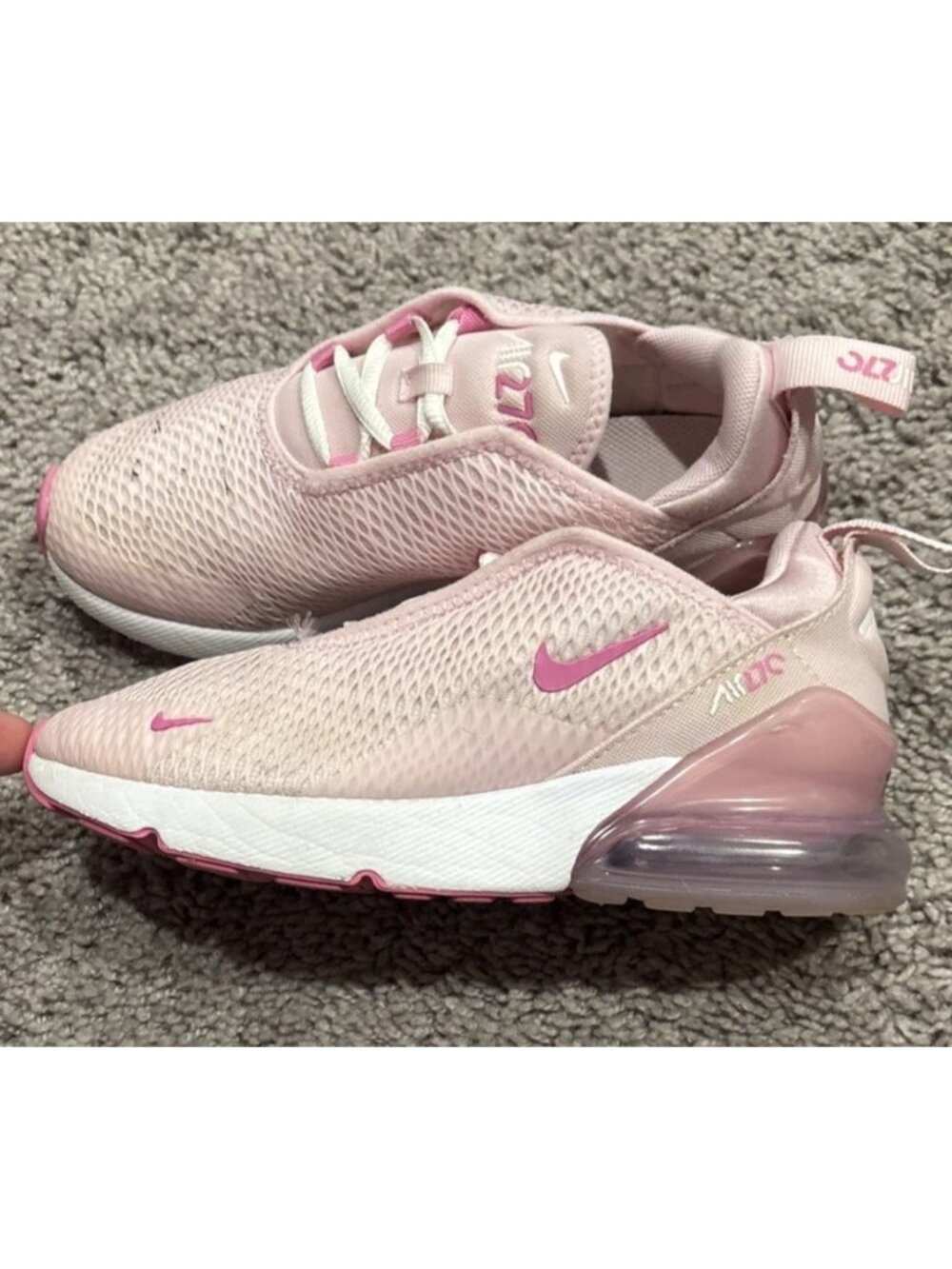 Nike Air Max 270 IB4436-663 Pink Size 1.5 Youth Girls Little kids Running Shoes